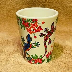 Barcino Designs Mosaic Lizard Stoneware Shot Glass